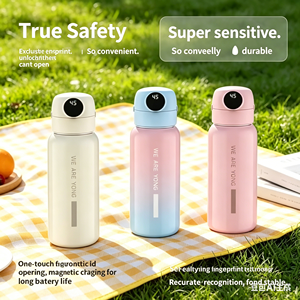 <span class=keywords><strong>Thermos</strong></span> Isolato con Sblocco Tramite Impronta Digitale, <span class=keywords><strong>Tazza</strong></span> Termica con Display LED della Temperatura per Regali Aziendali - Product Image 1