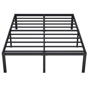 WEKIS New Design Easy Assembly 16 Inch Queen <b>Bed</b> <b>Frame</b> No Box Spring Needed Black Heavy Duty Metal TWIN Queen <b>Platform</b> <b>Bed</b> <b>Frame</b> - Product Image 6