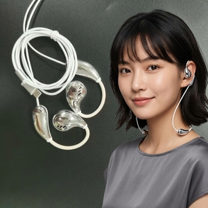 Écouteurs intra-auriculaires filaires en forme <span class=keywords><strong>de</strong></span> goutte métallique avec basses profondes et réduction du <span class=keywords><strong>bruit</strong></span> pour la musique et les jeux - Product Image 2