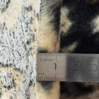 Tissu doux à motif animal imprimé sur mesure, fausse fourrure de lapin pour couverture de bébé, vêtement, jouet, usage domestique