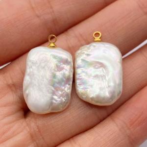 Mode naturel perle d'eau douce pendentif forme irrégulière étoile circulaire coeur <span class=keywords><strong>baroque</strong></span> perle charme pour bijoux à bricoler soi-même accessoires - Product Image 5