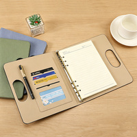 Agenda 2026 de qualité supérieure GemFully, carnets rechargeables quotidiens, blocs-notes, carnet à 6 anneaux avec porte-stylo et porte-cartes