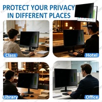 Film de protection d'écran anti-espion et anti-reflet 24 pouces 16:9 Widescreen pour moniteur d'ordinateur, en PET, anti-regard indiscret