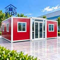 Rumah Kontainer Ekspansi 40FT Struktur Baja Lipat Modular 2-5 Kamar Tidur Pemasok Grosir Pabrik