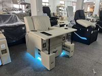 Fauteuil de massage électrique pour pédicure et soin des cils, avec fonction bain de pieds, pour salons de beauté et de manucure