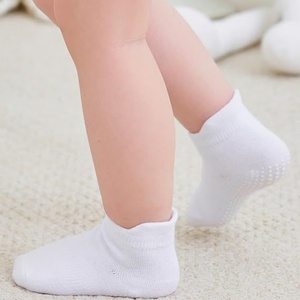 Chaussettes universelles en coton pour bébé, douces, fines, respirantes, chaudes, simples, pour nouveau-nés, à porter à l'intérieur et à l'extérieur - Product Image 6