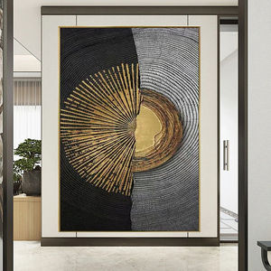 Moderno semplice Art Deco <span class=keywords><strong>pittura</strong></span> murale <span class=keywords><strong>geometrica</strong></span> astratta di cristallo di porcellana per l'ingresso di casa soggiorno decorazione - Product Image 4