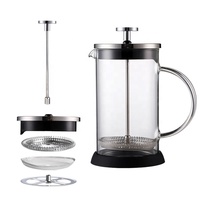 Cafetière à piston SEECIN en acier inoxydable 350 ml, cafetière professionnelle en verre borosilicate résistant à la chaleur