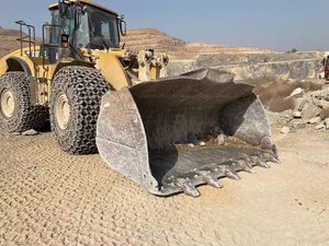 รถตักดิน Caterpillar Cat ขนาด980ชม. รถตัก4x4ล้อหน้ามือสองแบบดั้งเดิมสำหรับเครื่องจักรก่อสร้าง