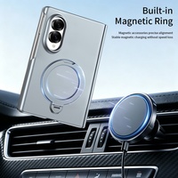 Étui de protection magnétique mat avec support rotatif à 360° pour Samsung Galaxy Z Fold 8 et film de protection d'écran