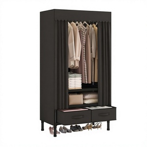 Armoire métallique autoportante verrouillable au design moderne, grande capacité - Meuble de rangement multicouche pour la maison, idéal pour organiser et transporter des articles. - Product Image 4
