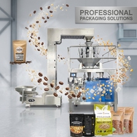 Machine d'emballage horizontale automatique multifonction pour sachets de granulés avec ouverture à fermeture éclair, pour noix, amandes, raisins secs, haricots, snacks, remplissage de doypacks en papier