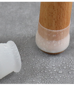 Protettore della copertura delle gambe della sedia del sedile del silicone trasparente antiscivolo del fornitore diretto della fabbrica - Product Image 4