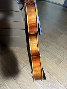 Violon d'étude de haute qualité de style antique avec des pièces en ébène flammé et un étui en mousse offert (SMV-11-01-07) - Product Image 4