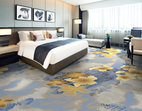 Tapis mural de luxe pour hôtel, tissé sur mesure en polyester, écologique, antidérapant, imperméable, à poils ras, pour la maison et les salles de banquet, vente en gros