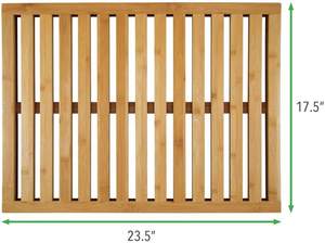 Tapis de bain antidérapant <span class=keywords><strong>en</strong></span> <span class=keywords><strong>bambou</strong></span> pour baignoires et sols, design à lattes multi-usages, tapis de douche <span class=keywords><strong>en</strong></span> <span class=keywords><strong>bambou</strong></span> pour salle de bain - Product Image 6