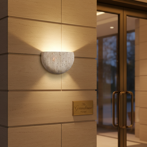 Modern Natural Travertine Wall Lamp up &amp; Down LED <strong>Sconce</strong> <strong>Light</strong> for Home Office in 60cm / 90cm / 120cm Sizes - Product Image 2
