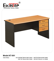 Bureau d'ordinateur moderne en bois Ekintop, table de bureau, mobilier de direction pour bureau à domicile, bureau d'appartement