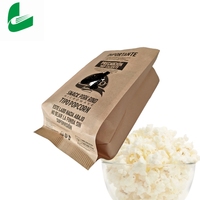 Pochette d'emballage alimentaire en papier kraft brun Sacs en papier pop-corn