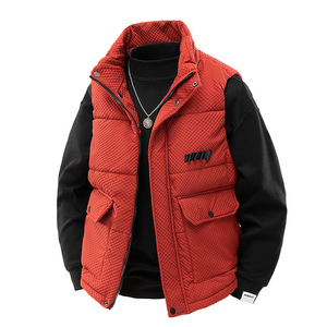 Chaleco para Hombre Otoño con Forro Polar Nuevo Diseño Combinado para Hombres de Mediana Edad, Chaleco Casual de Negocios - Product Image 1