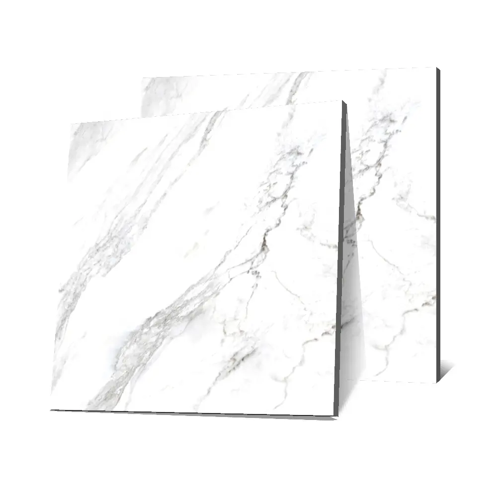 Beste Qualität Digital Glossy Marble Schatten weiß Porzellan 60x60cm verglaste Fliesen polierte Fliesen