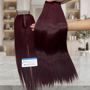 Perruque en cheveux humains vietnamiens de la plus haute qualité, lisses et raides, super double trame, sans fibres synthétiques - Product Image 2