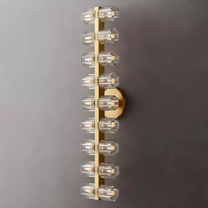Stile americano tutto in rame moderno <span class=keywords><strong>lampadario</strong></span> di cristallo minimalista per soggiorno sala da pranzo elegante lampada da <span class=keywords><strong>parete</strong></span> Home Hall luce principale - Product Image 6