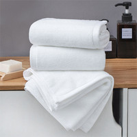 Serviette d'hôtel avec logo brodé, 100% coton éponge, très absorbante, serviette de bain en coton pur pour hôtel, maison d'hôtes