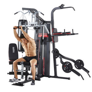Ev çok spor salonu 4 istasyon çoklu spor ekipmanı çok fonksiyonlu istasyon Fitness eğitim makinesi - Product Image 4