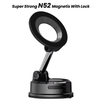 Support de téléphone magnétique rotatif à 360 degrés populaire avec ventouse N52 en plastique durable pour voiture iPhone 13 Pro Max