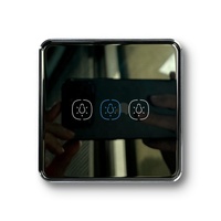 Interrupteur tactile intelligent Tuya Smart Life Zigbee 3.0 à 3 boutons - Pas de neutre requis, norme de prise EU/UK, contrôle à distance et programmation via application