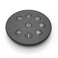 RCT6008 Télécommande infrarouge 8 touches avec contrepoids, design circulaire, plastique ABS, portée 20m, sans piles, multifonction