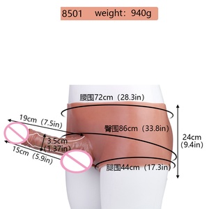 SXXY Silicone Hollow <b>Dildo</b> Pants Penis Sleeve Cock Enlargement Extender for Male Underwear Penis Sleeve Pants Sex Toys for Men - Product Image 2