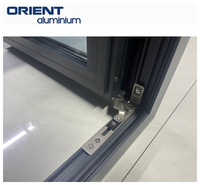 Ventanas de vidrio de estilo moderno para casas Ventana de aluminio de doble acristalamiento Diseño simple Ventanas residenciales de aluminio insonorizadas