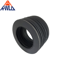 Cache-bellow rond personnalisé flexible et télescopique pour vis à billes, protection anti-poussière pour vis mère de machine CNC