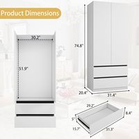 Armoire blanche avec 4 tiroirs