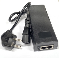 Inyector PoE Pasivo de 48 VCC y 625 mA, Adaptador PoE de 30 W, Gigabit de 1000 Mbps para Switch Ethernet, Redes VoIP, Punto de Acceso, Cámara CCTV
