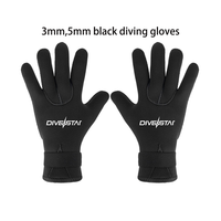 Sarung Tangan Selam & Surfing DIVESTAR 3mm 5mm Neoprene Anti Air Kamuflase Hitam Termal Anti Selip Fleksibel untuk Pria Wanita