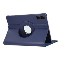 Casing Tablet Lipat Tiga 360 Derajat dengan Stand, Bahan Kulit PU Litchi, Anti Benturan, Desain Auto/Sleep, Pelindung untuk Redmi Pad