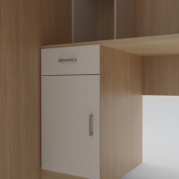 Lit superposé multifonctionnel en bois pour enfants avec escalier et tiroirs de rangement, lit superposé pour enfants avec bureau, armoire et lit simple