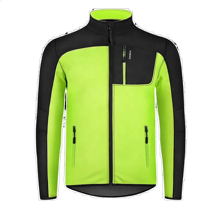 Custom Logo Color Blocked Windbreaker Hoodie Jacket Coat With Zipper Men's Trendy Outdoor Camp Waterproof Jacket
