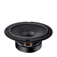 Subwoofer Mobil 6.5 Inch 6 Ohm 50/80W dengan Kap Serat Karbon, Speaker Audio Mobil Dual Low Frequency