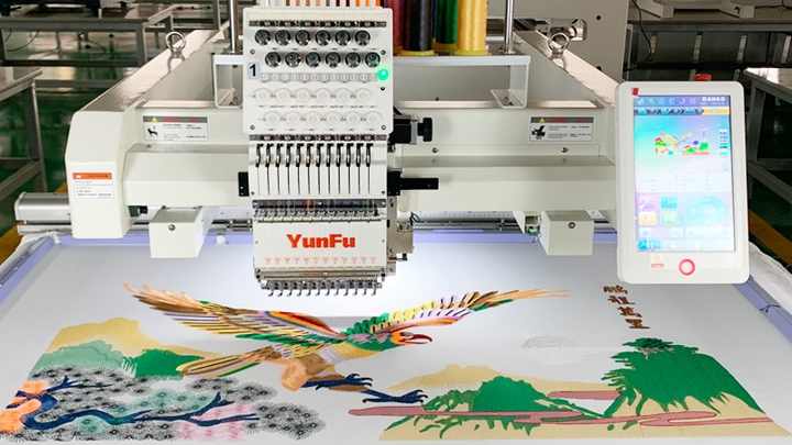 Single Head Embroidery Machine - Big Working Area & Speed
