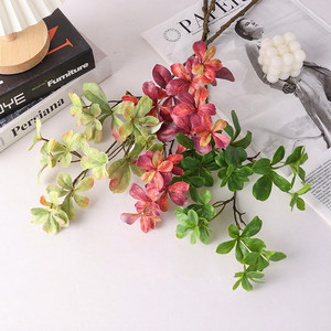 Branches vertes artificielles en plastique de <span class=keywords><strong>Pieris</strong></span> <span class=keywords><strong>japonica</strong></span>, feuilles d'Eucalyptus et d'Enkianthus, plantes à feuilles persistantes pour la maison, les mariages, les jardins et les bureaux - Product Image 5