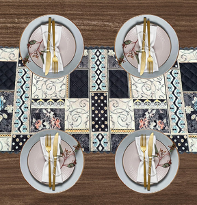 Camino de mesa estampado de tacto suave Tamaño 13x72 pulgadas Diseñado para mesas de comedor y cocina de 4 a 6 plazas Añade estilo - Product Image 6