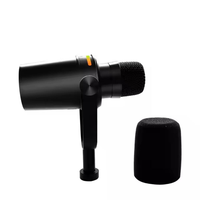 Mikrofon Dinamis Hibrida USB/XLR 2026 MV7+ dengan Kontrol Sentuh, Kompatibilitas Aplikasi DSP Terintegrasi untuk Podcast dan Streaming