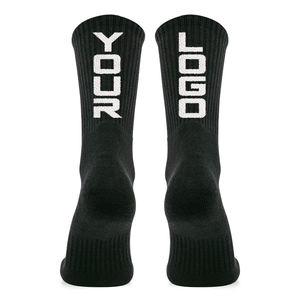 Kaus kaki basket bagian bawah <span class=keywords><strong>Terry</strong></span> untuk pria, bantal katun kru warna polos, kaus kaki basket Logo huruf kustom untuk pria - Product Image 4