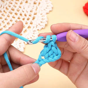 Crochet 14 Tailles Fil Crochet Aiguilles Kit pour Débutants Ergonomique Doux Poignées pour Arthritique - Product Image 4