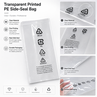 Sacs plats antistatiques en PE imprimés sur mesure avec impression en héliogravure, logo et couleur personnalisés pour l'emballage des articles de première nécessité et des pièces de quincaillerie