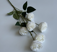 AM-AFA15 Ammy 6 Rosen Künstliche Blumen Seidenrosen-Blumenstrauß 76cm Muttertag Heimdekoration